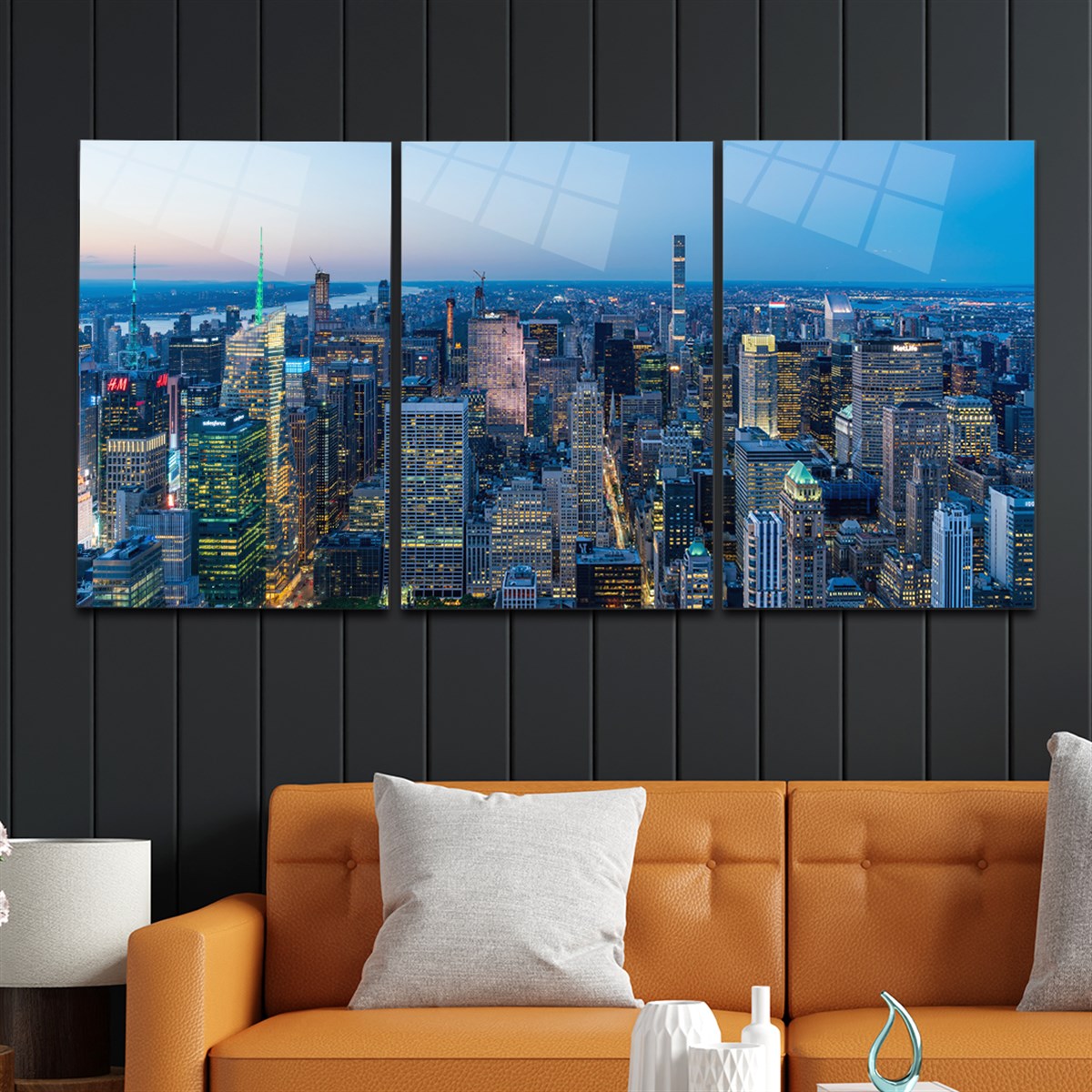 Tempered Glasss Wall Arts Art-Themed Set