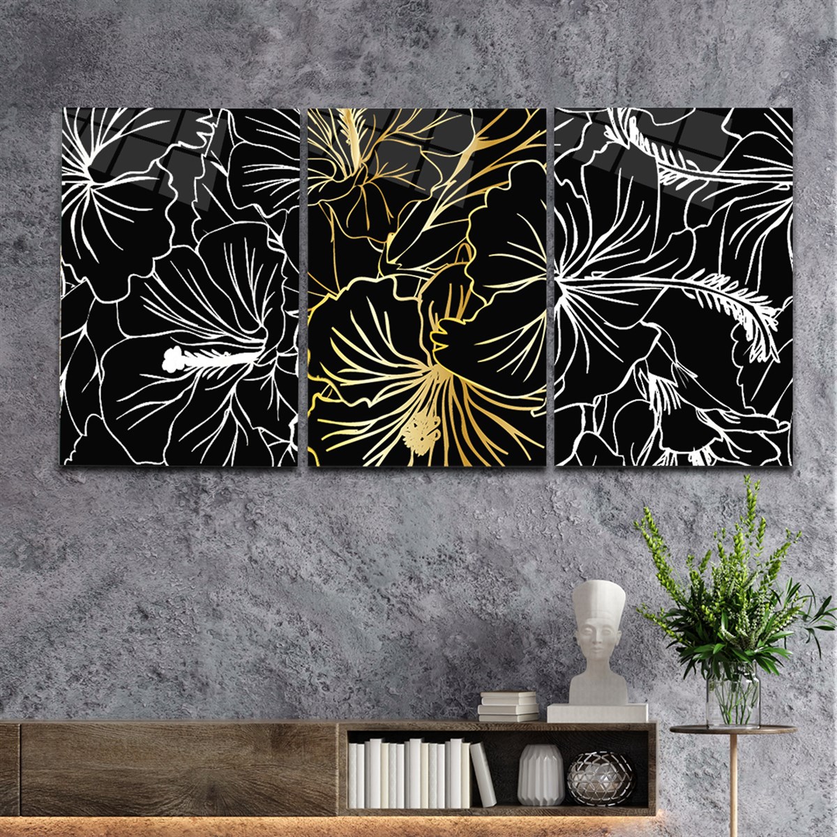 Tempered Glasss Wall Arts Art-Themed Set