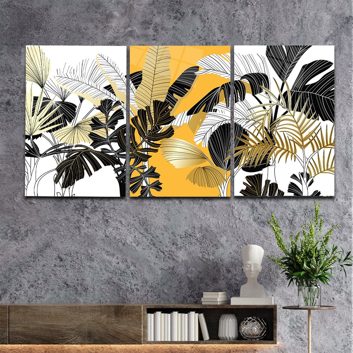 Tempered Glasss Wall Arts Art-Themed Set