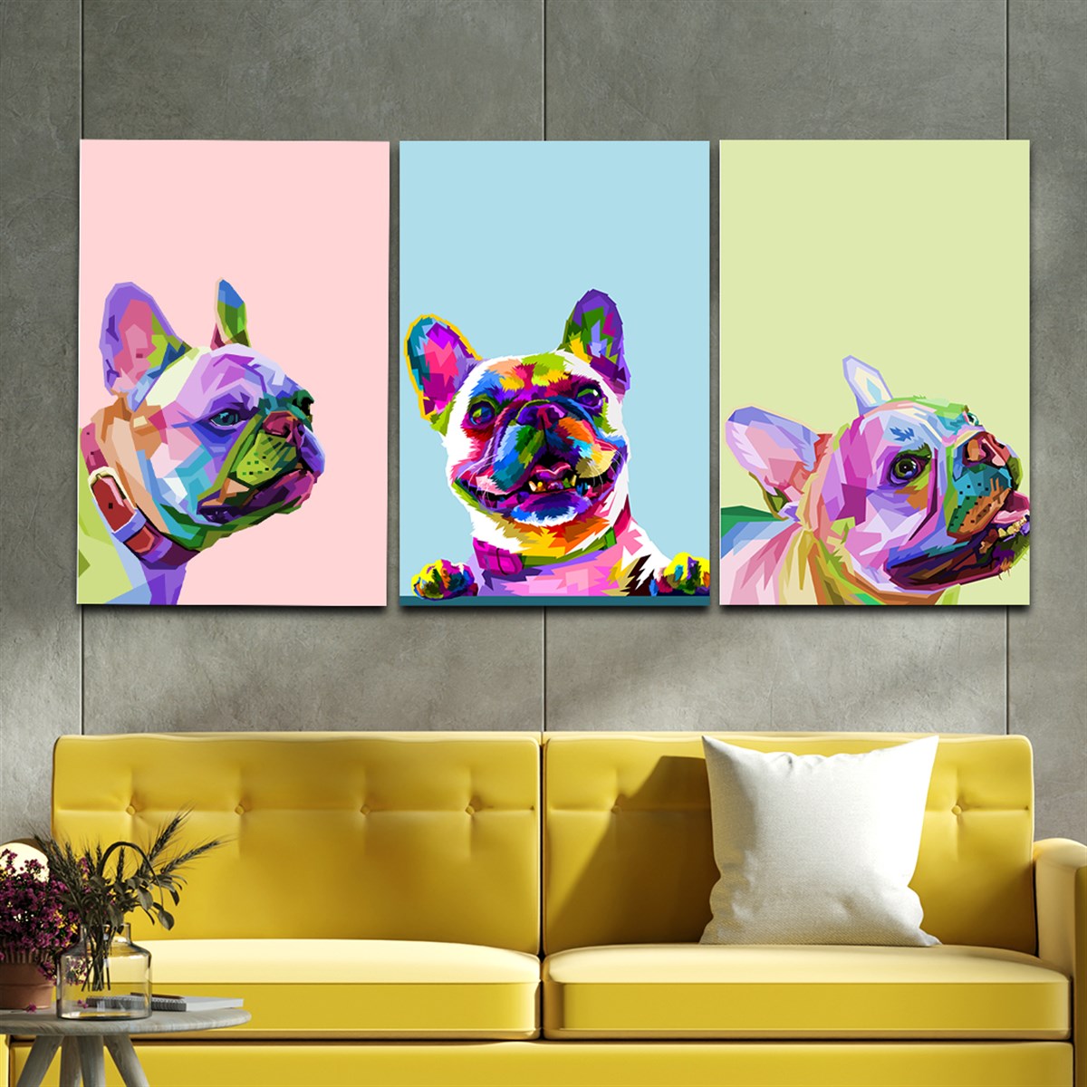 Tempered Glasss Wall Arts Art-Themed Set