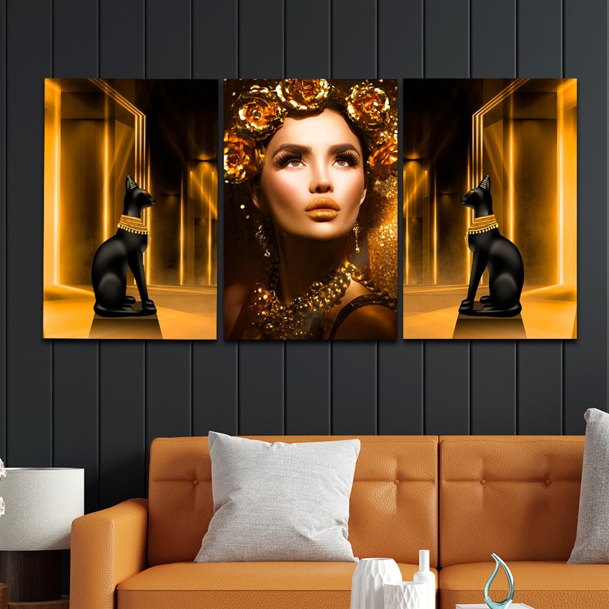 Tempered Glasss Wall Arts Art-Themed Set