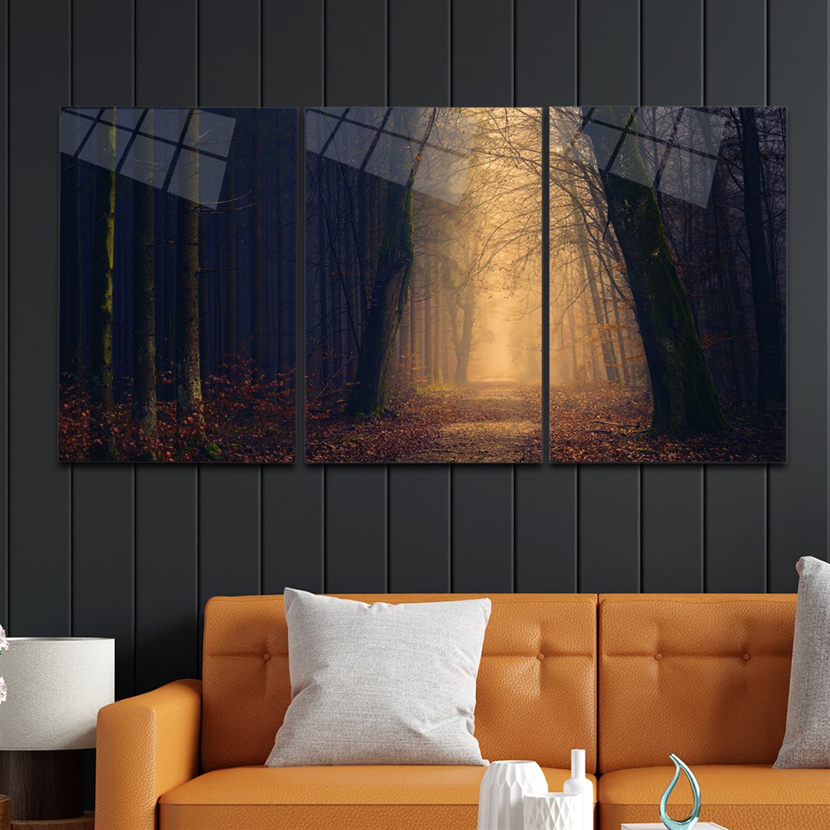 Tempered Glasss Wall Arts Art-Themed Set
