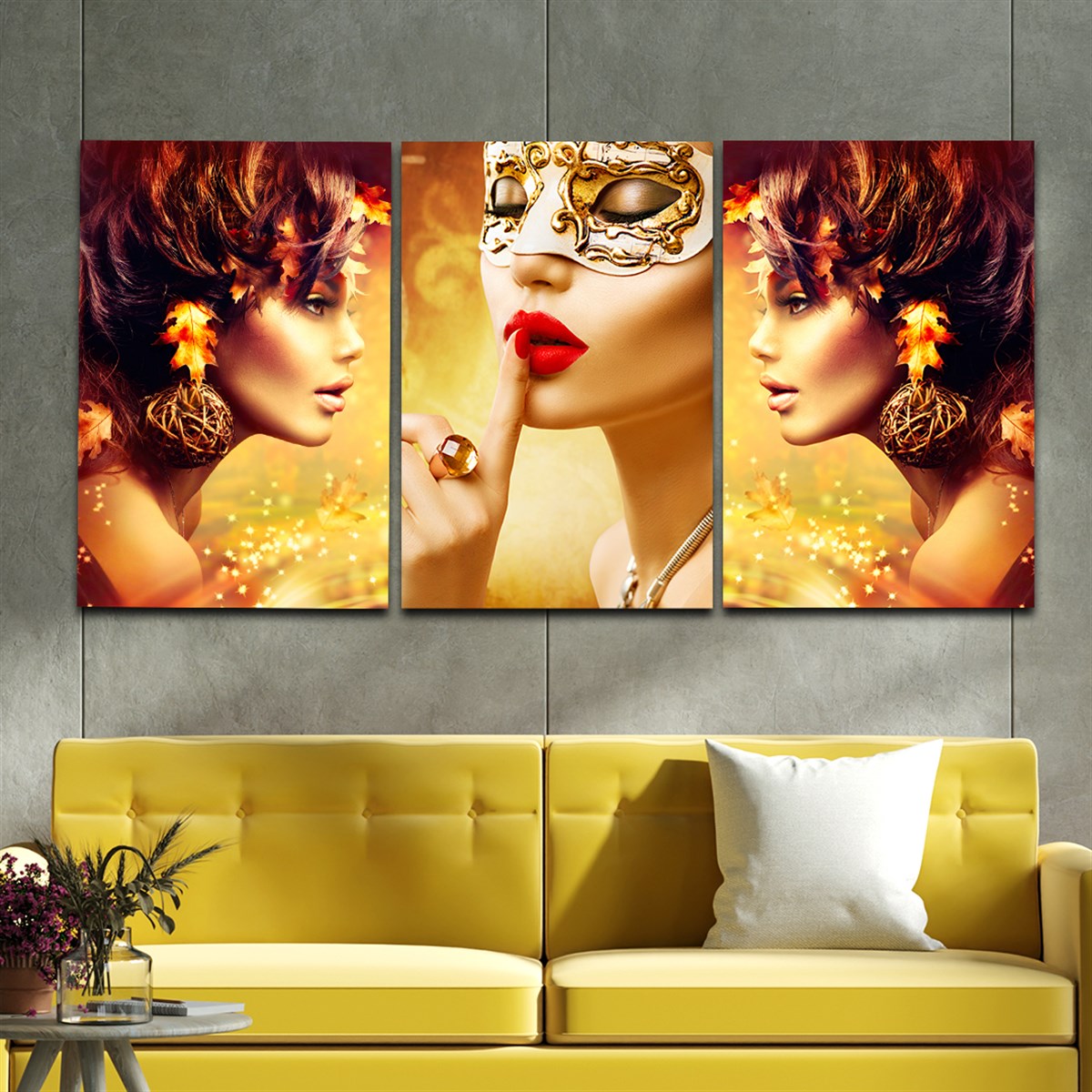 Tempered Glasss Wall Arts Art-Themed Set