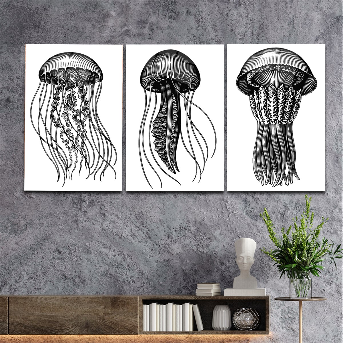 Tempered Glasss Wall Arts Art-Themed Set