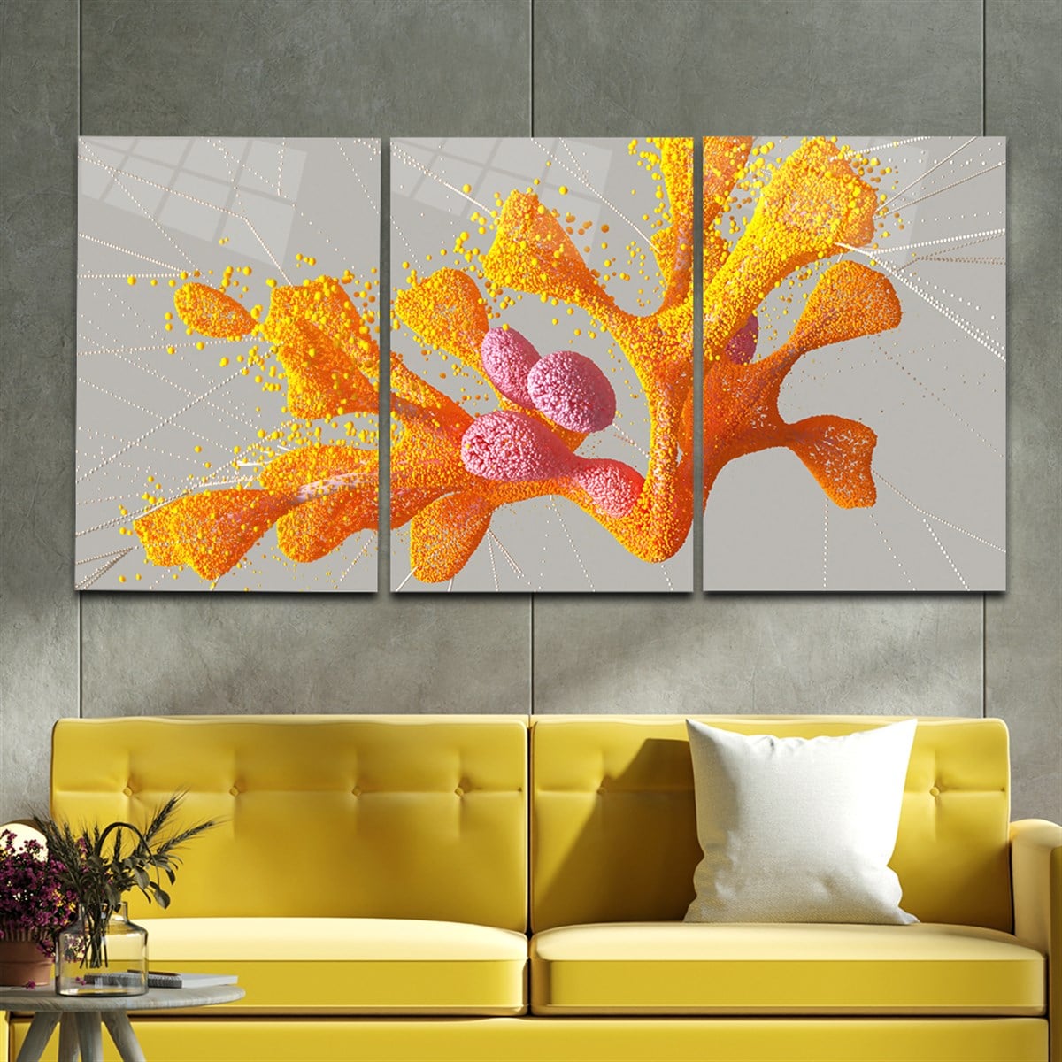 Tempered Glasss Wall Arts Art-Themed Set