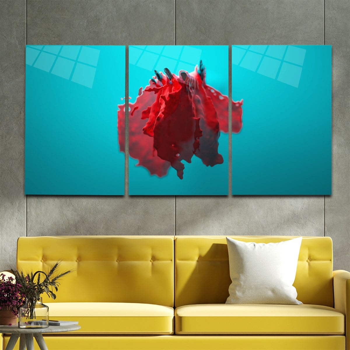 Tempered Glasss Wall Arts Art-Themed Set