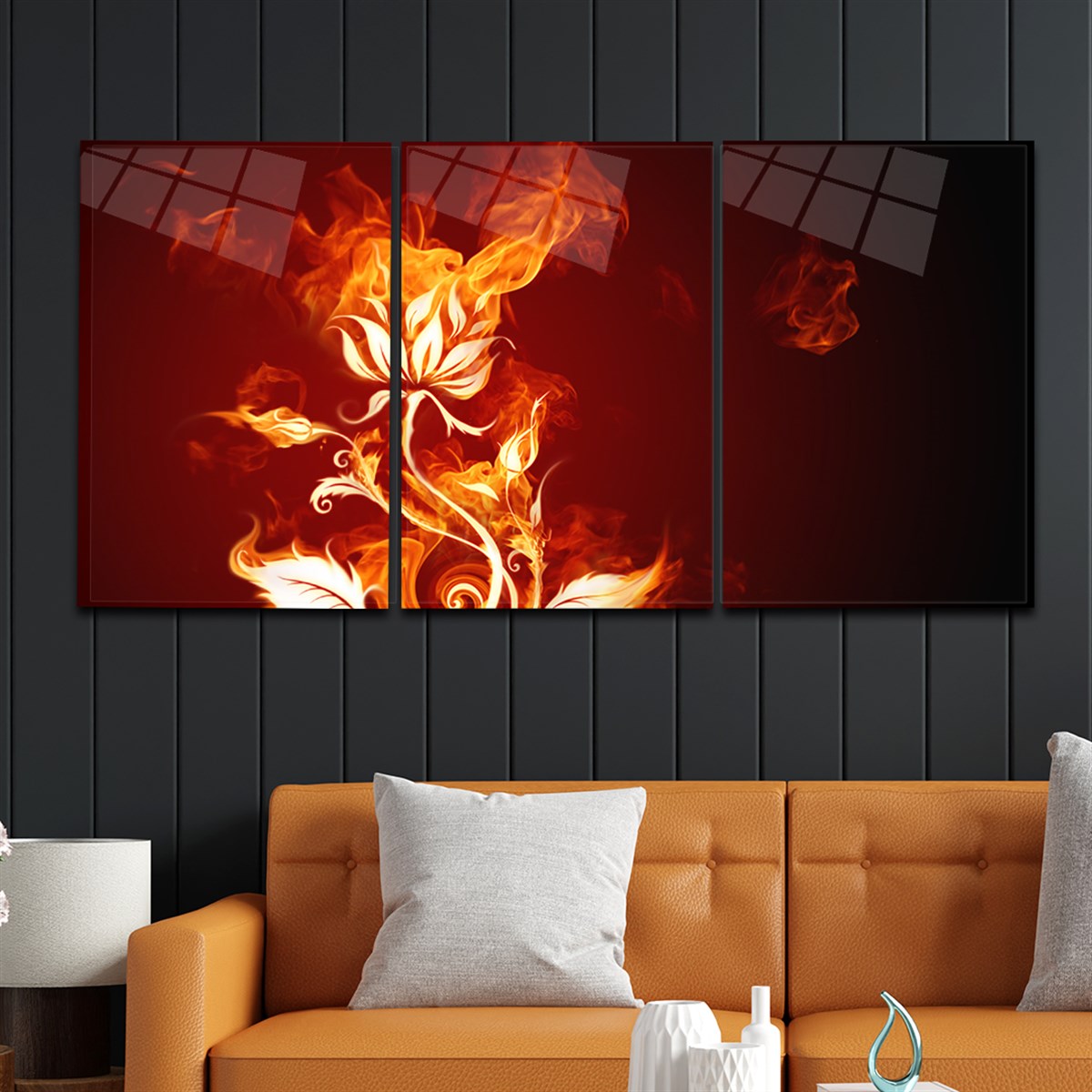 Tempered Glasss Wall Arts Art-Themed Set