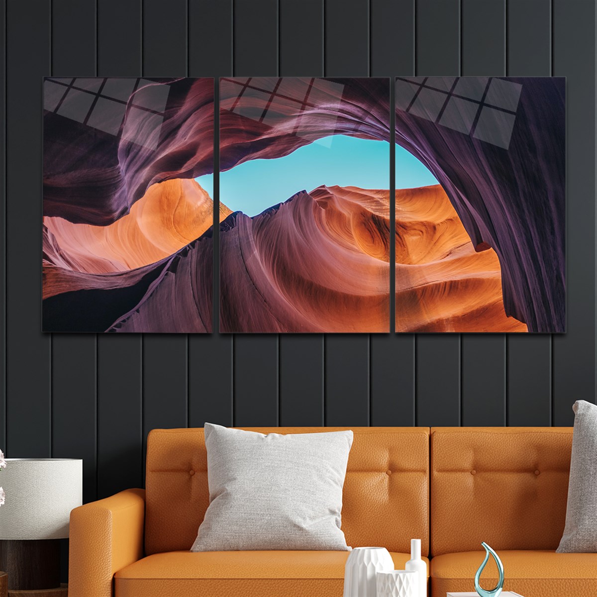 Tempered Glasss Wall Arts Art-Themed Set