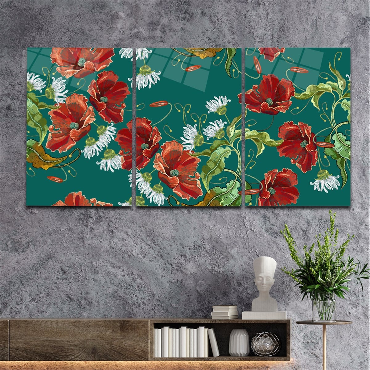 Tempered Glasss Wall Arts Art-Themed Set