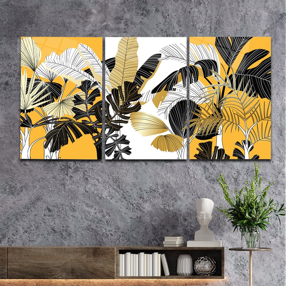 Tempered Glasss Wall Arts Art-Themed Set