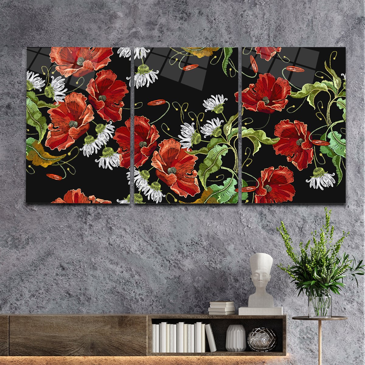 Tempered Glasss Wall Arts Art-Themed Set