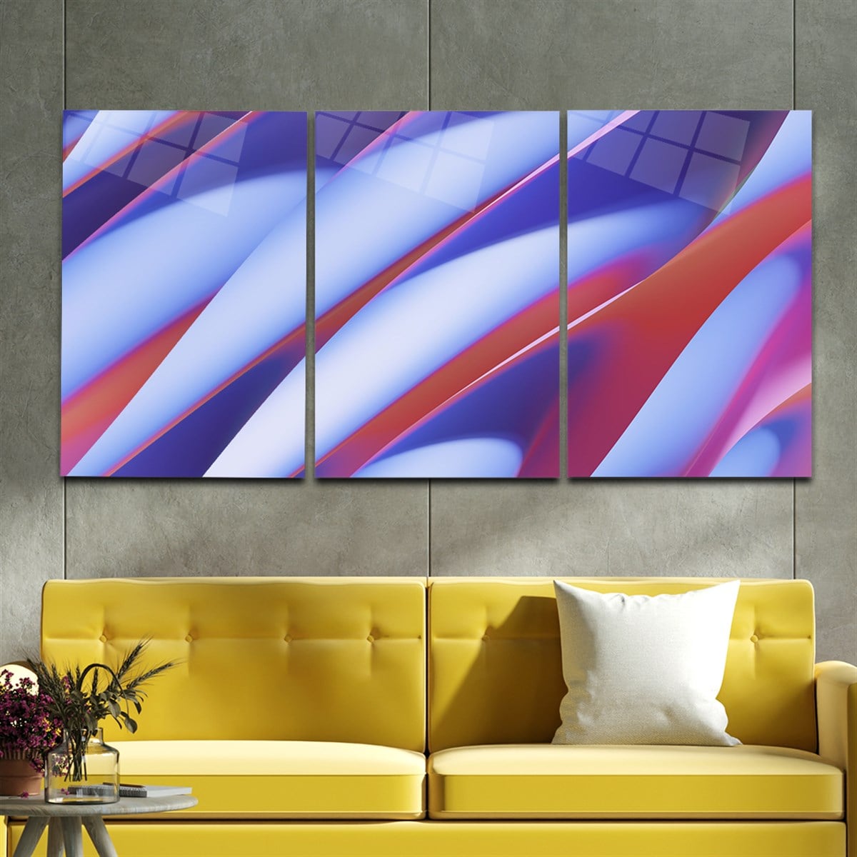 Tempered Glasss Wall Arts Art-Themed Set