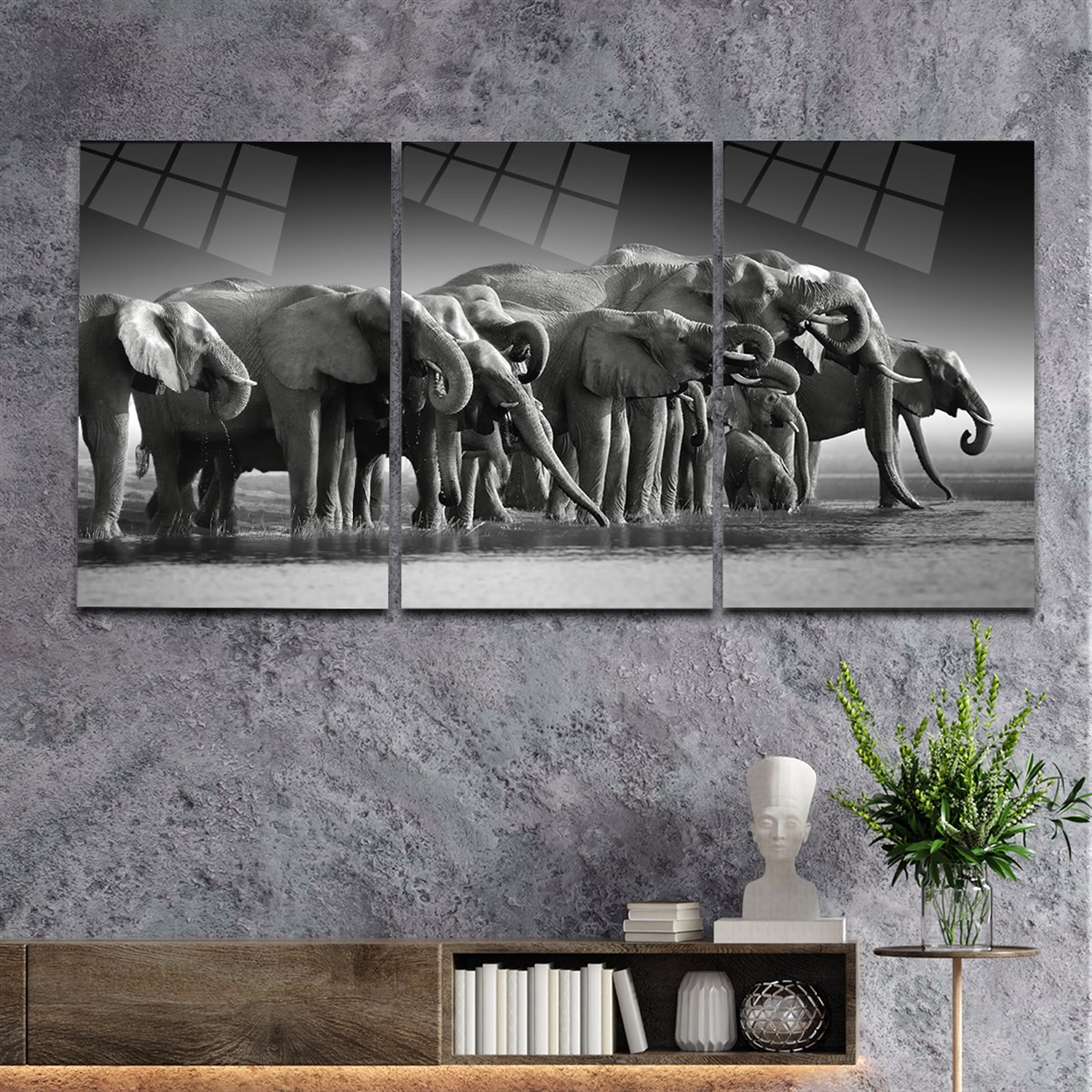 Tempered Glasss Wall Arts Art-Themed Set