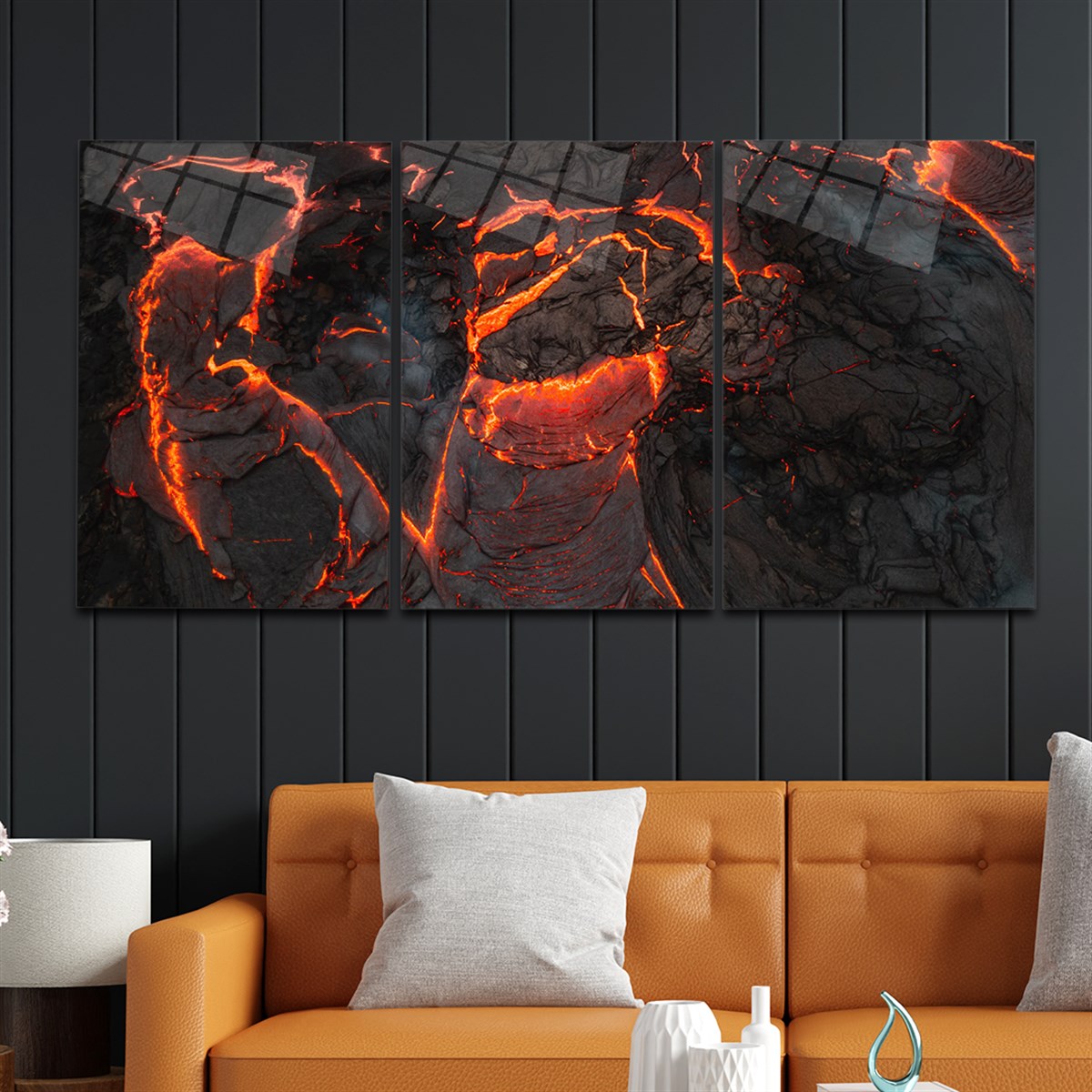 Tempered Glasss Wall Arts Art-Themed Set