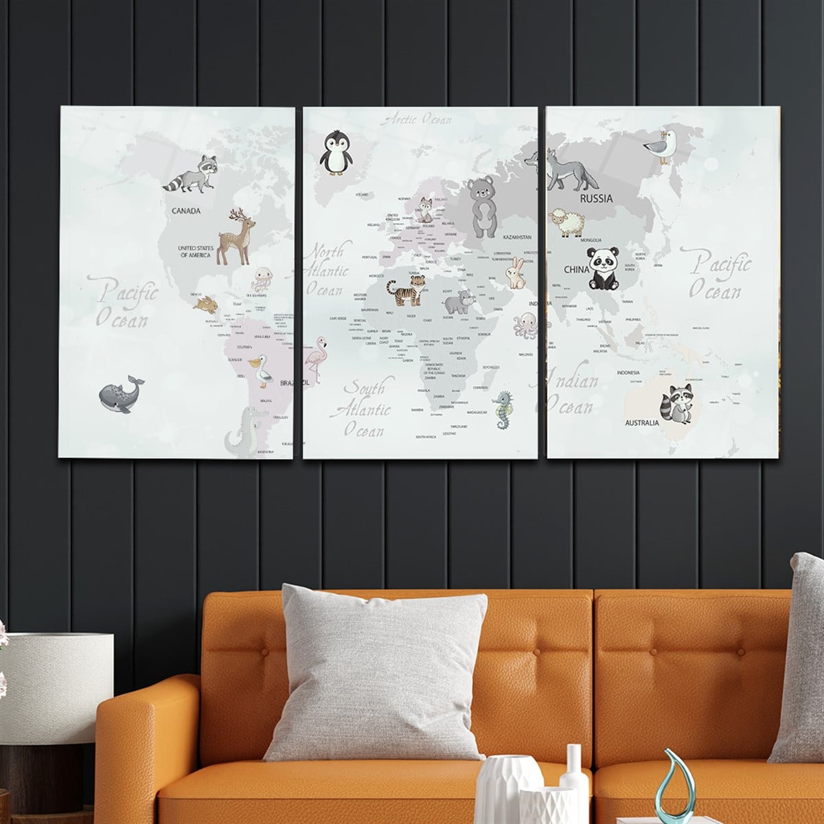 Tempered Glasss Wall Arts Art-Themed Set