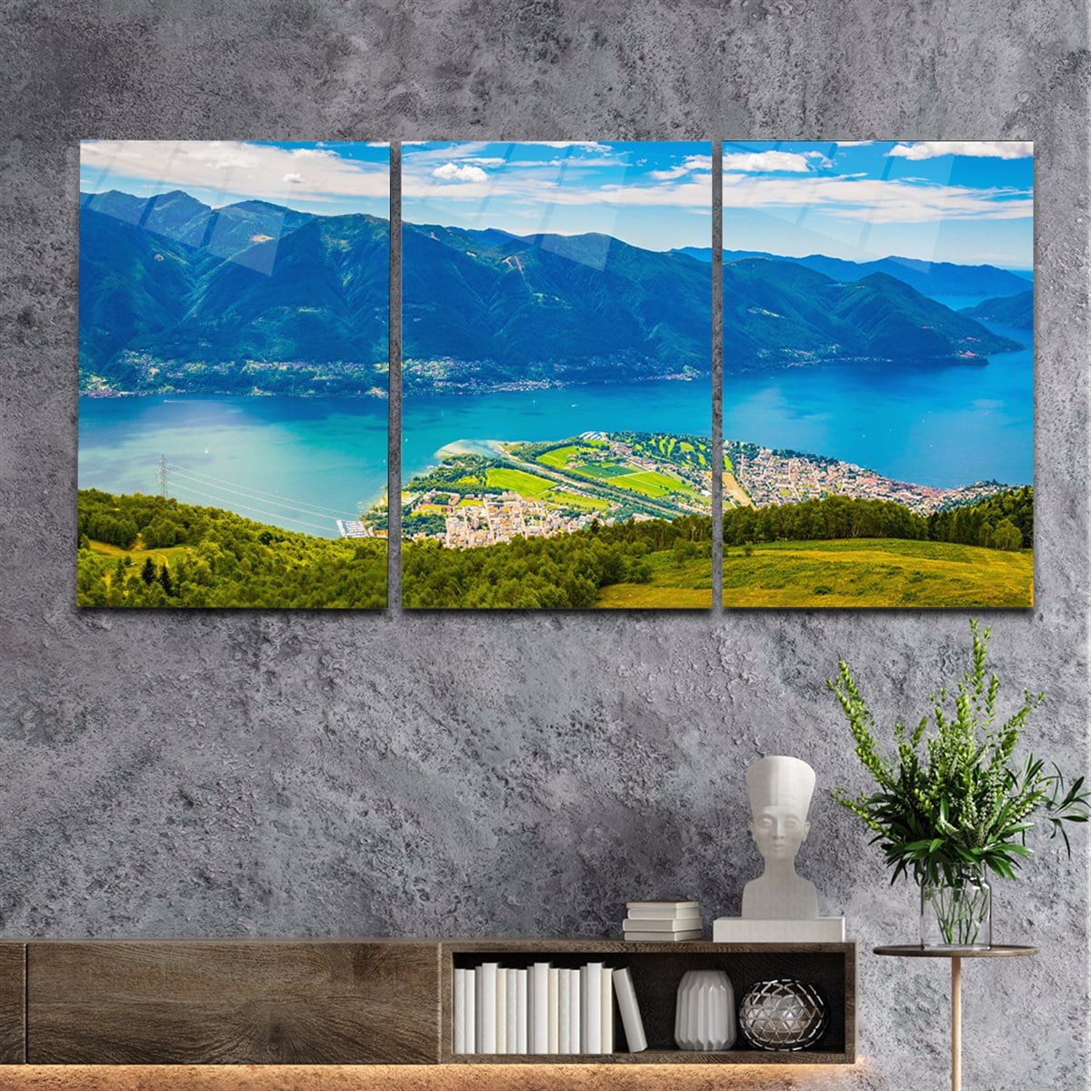 Tempered Glasss Wall Arts Art-Themed Set