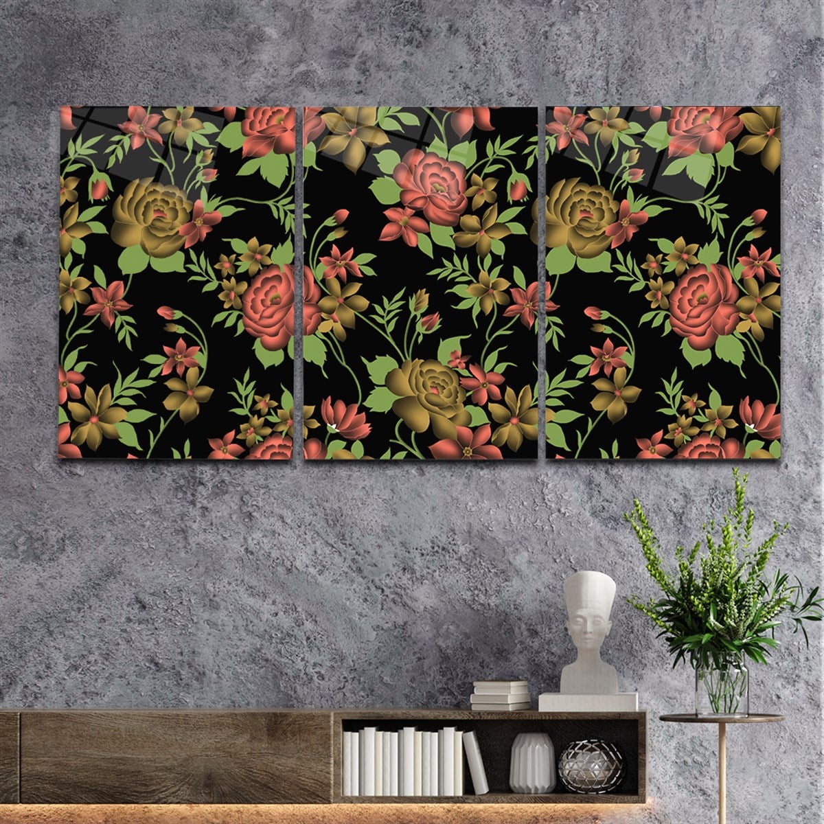 Tempered Glasss Wall Arts Art-Themed Set