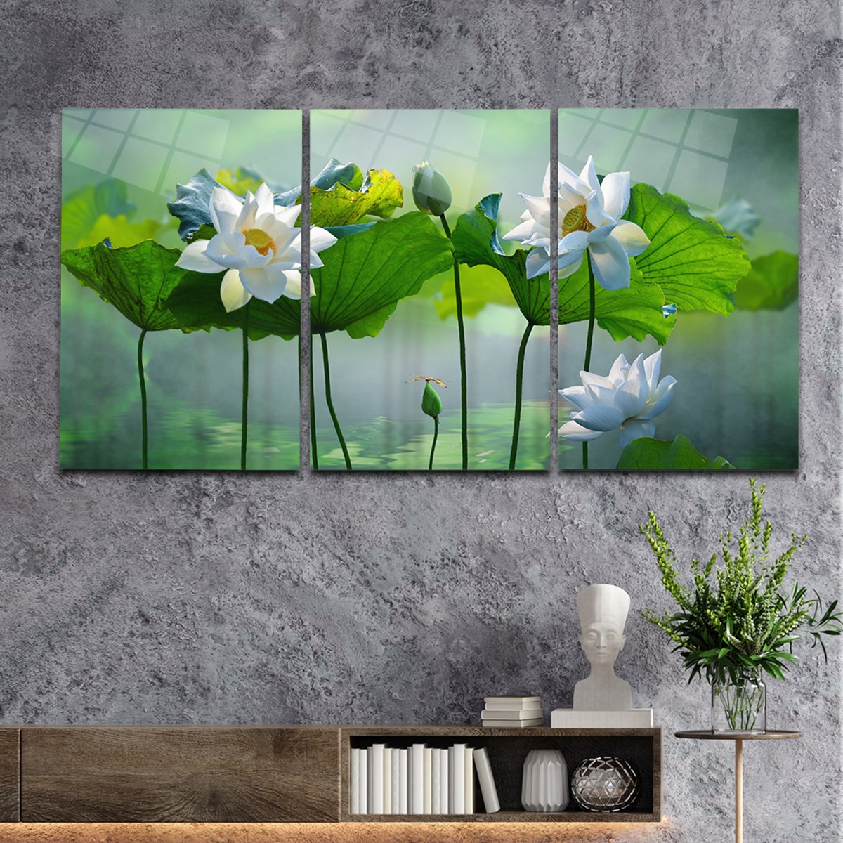 Tempered Glasss Wall Arts Art-Themed Set