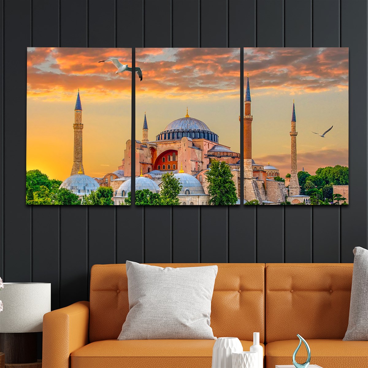 Tempered Glasss Wall Arts Art-Themed Set