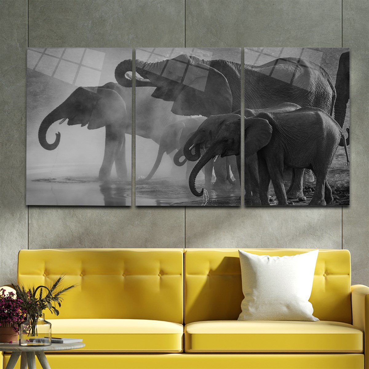 Tempered Glasss Wall Arts Art-Themed Set