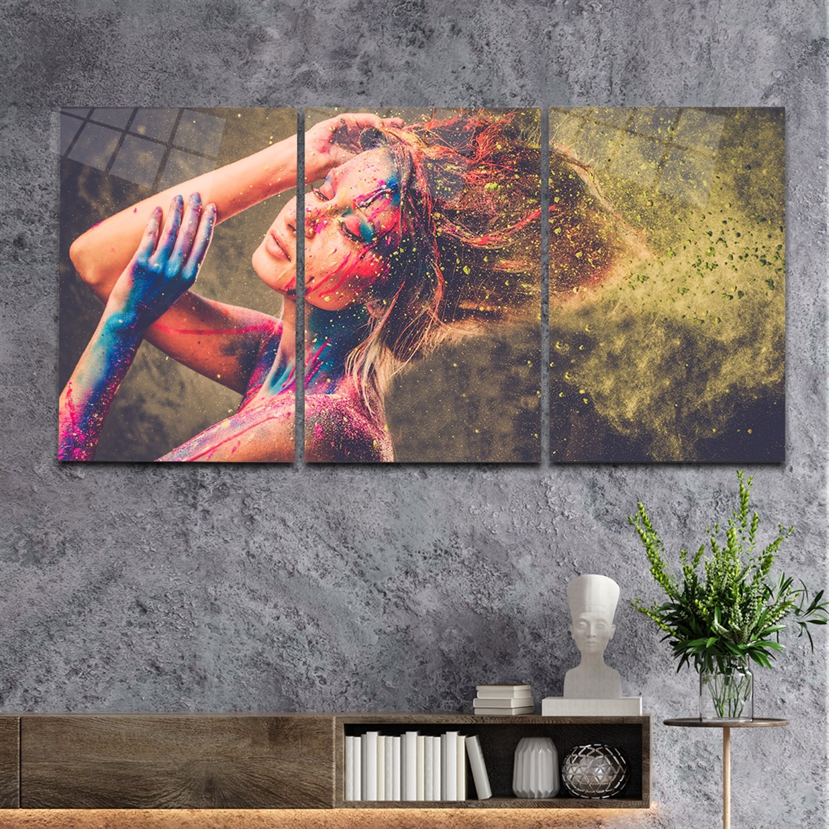 Tempered Glasss Wall Arts Art-Themed Set