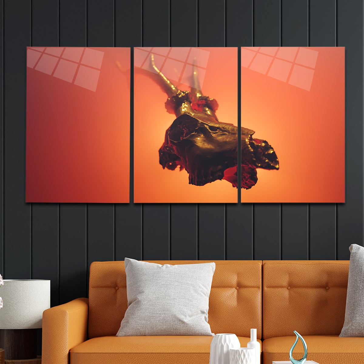 Tempered Glasss Wall Arts Art-Themed Set