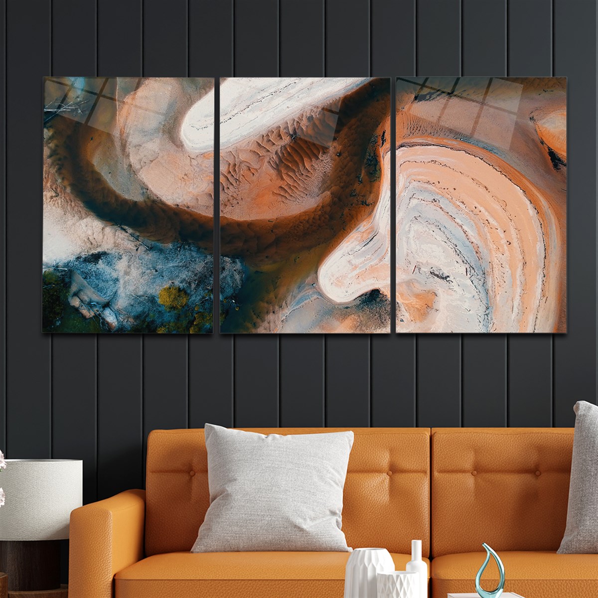 Tempered Glasss Wall Arts Art-Themed Set