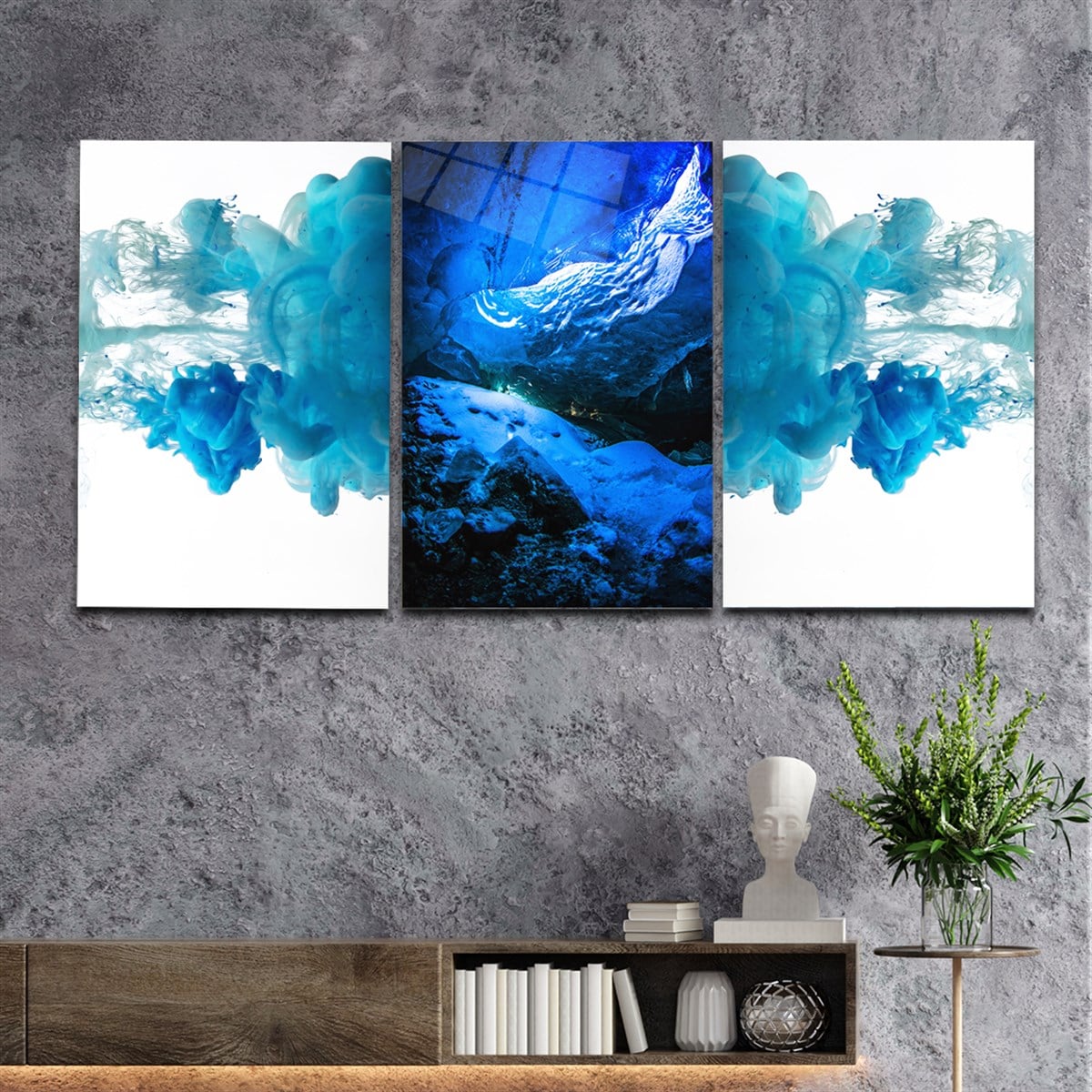 Tempered Glasss Wall Arts Art-Themed Set
