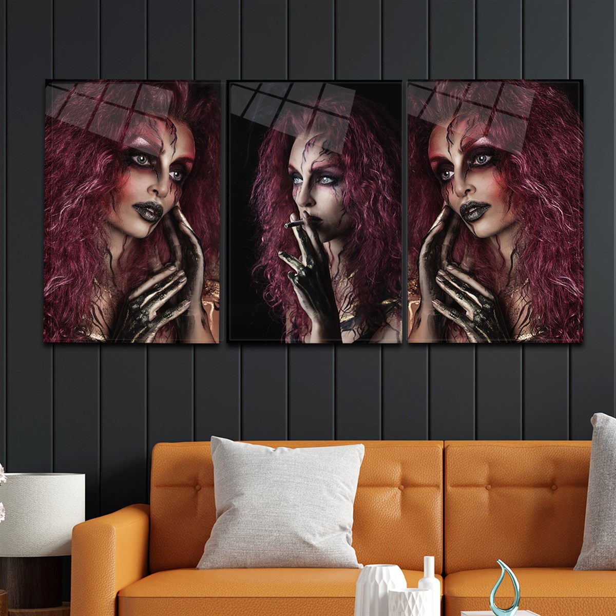 Tempered Glasss Wall Arts Art-Themed Set