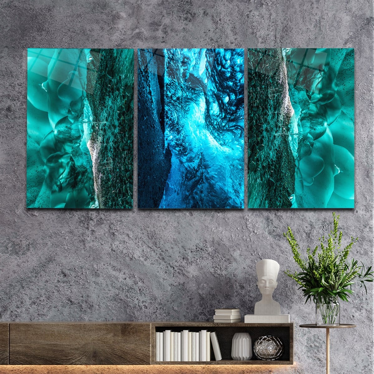 SANAT TEMALI CAM TABLO SETİ