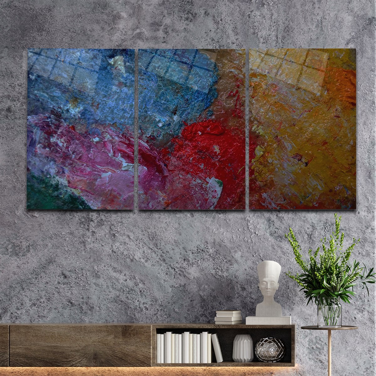 Tempered Glasss Wall Arts Art-Themed Set