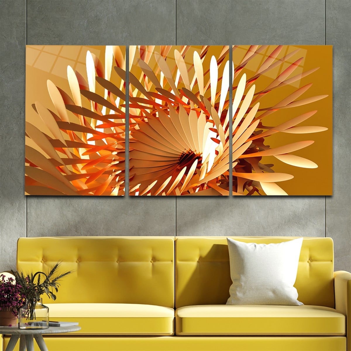 Tempered Glasss Wall Arts Art-Themed Set
