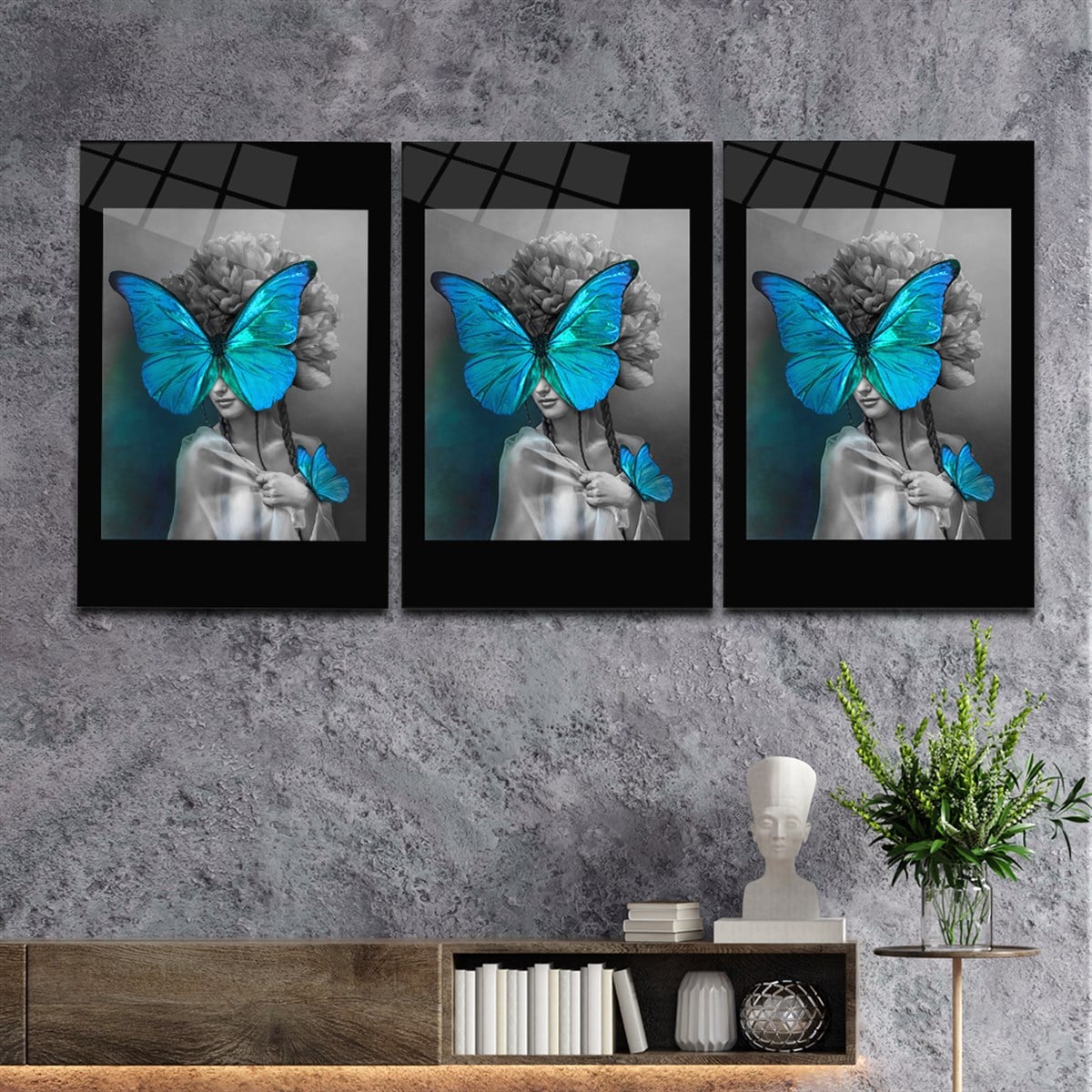 Tempered Glasss Wall Arts Art-Themed Set