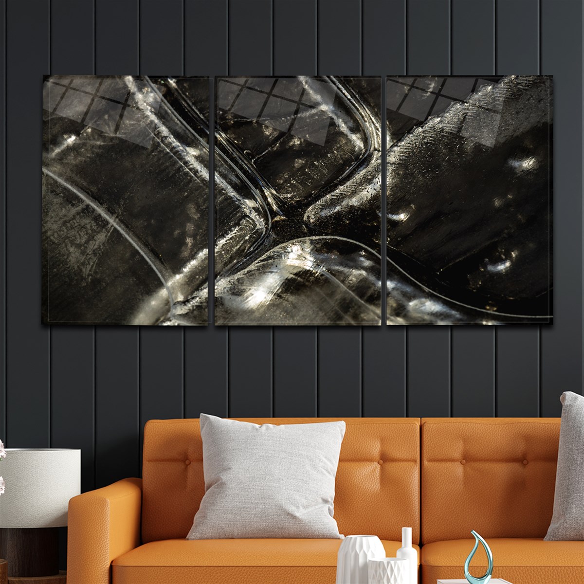 Tempered Glasss Wall Arts Art-Themed Set