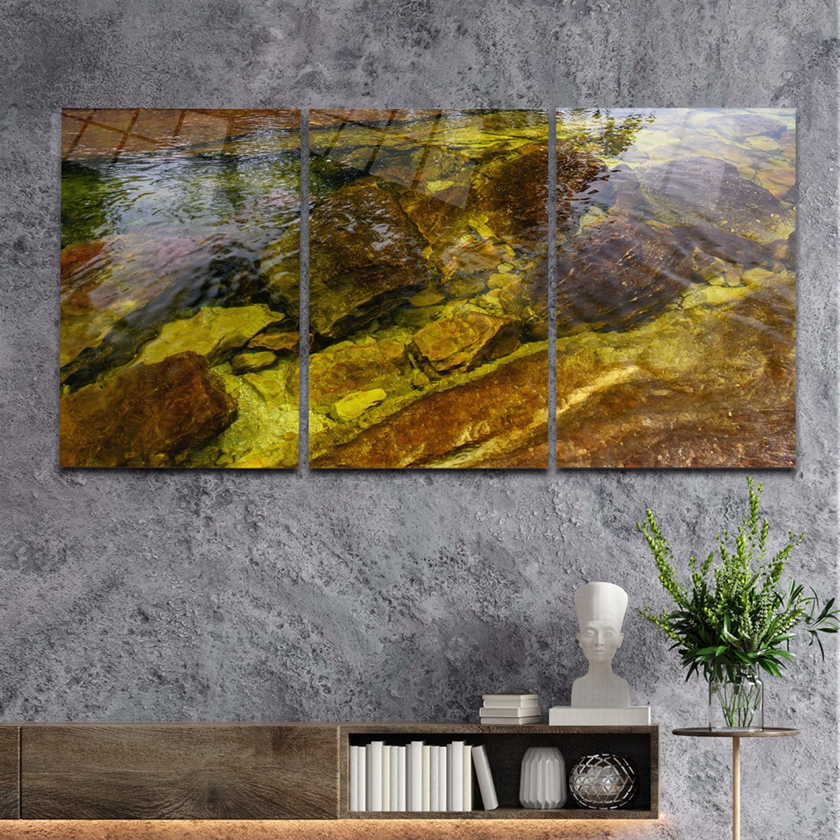 Tempered Glasss Wall Arts Art-Themed Set