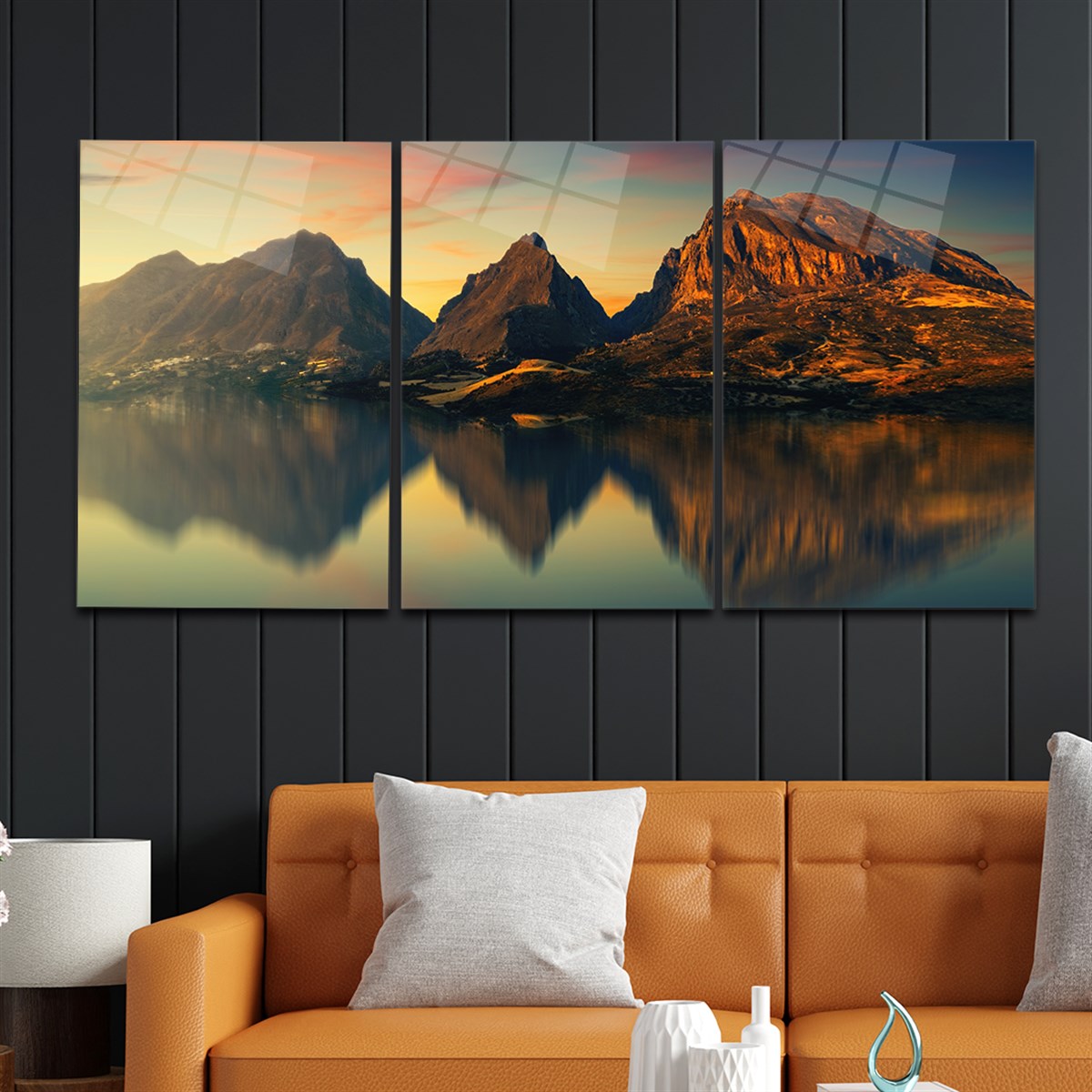 Tempered Glasss Wall Arts Art-Themed Set