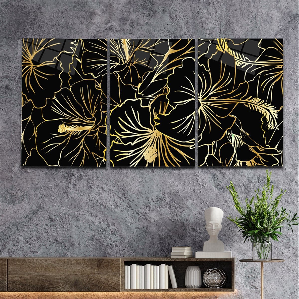 Tempered Glasss Wall Arts Art-Themed Set