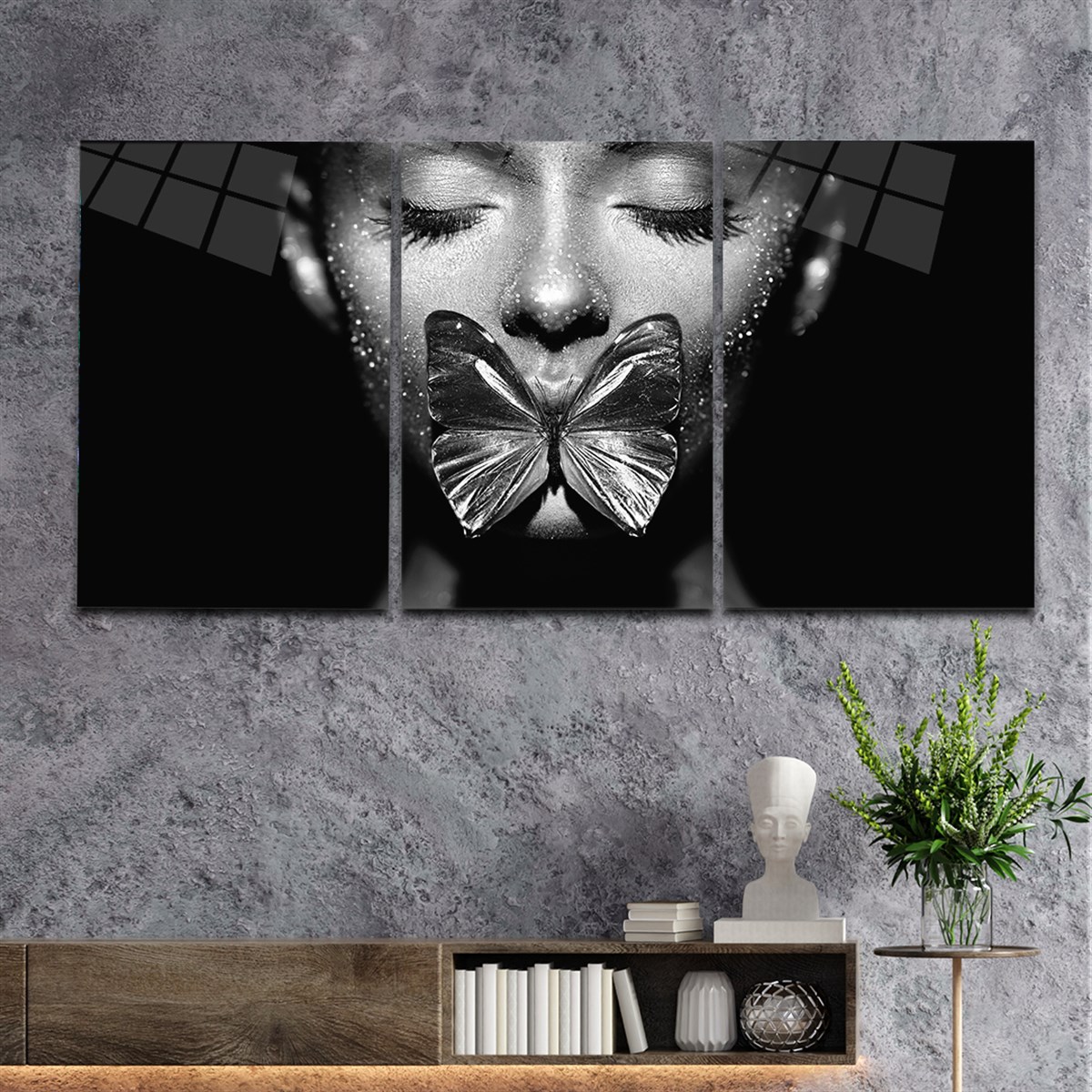 Tempered Glasss Wall Arts Art-Themed Set