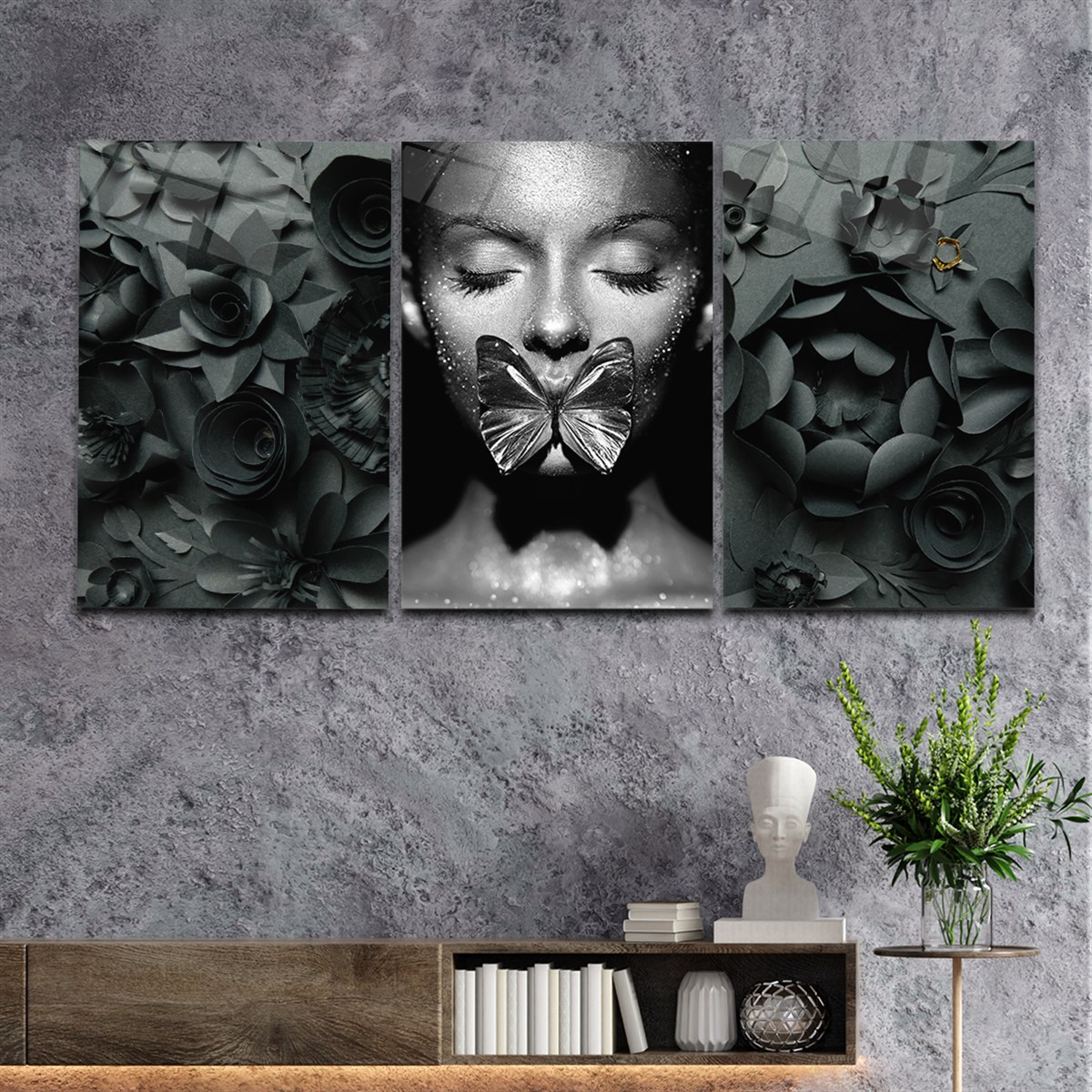 Tempered Glasss Wall Arts Art-Themed Set