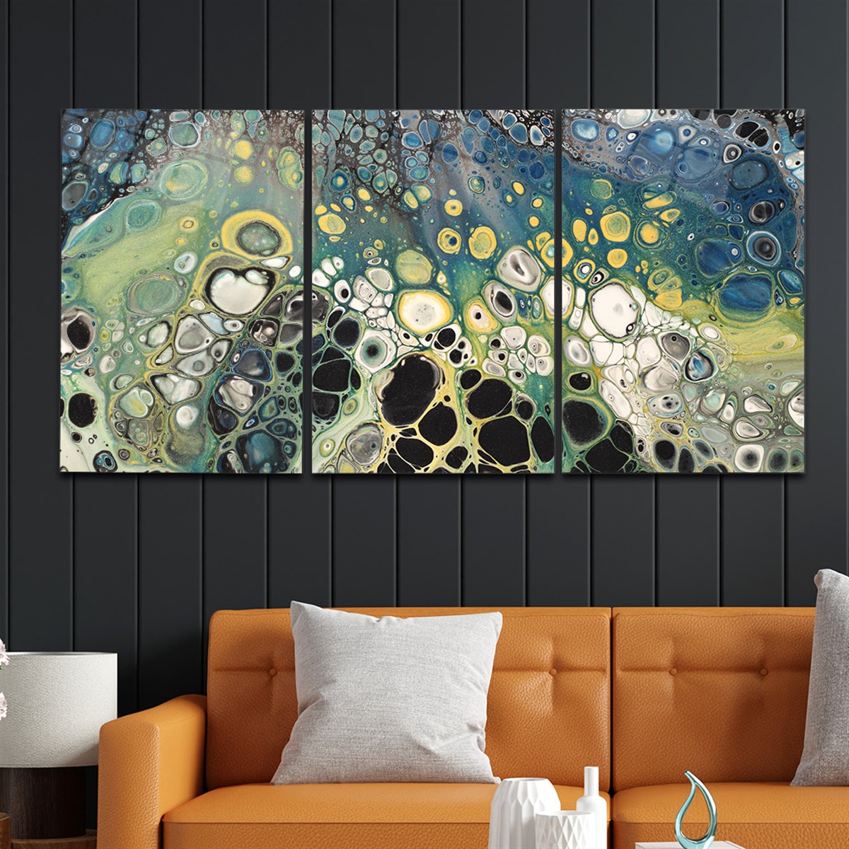 Tempered Glasss Wall Arts Art-Themed Set