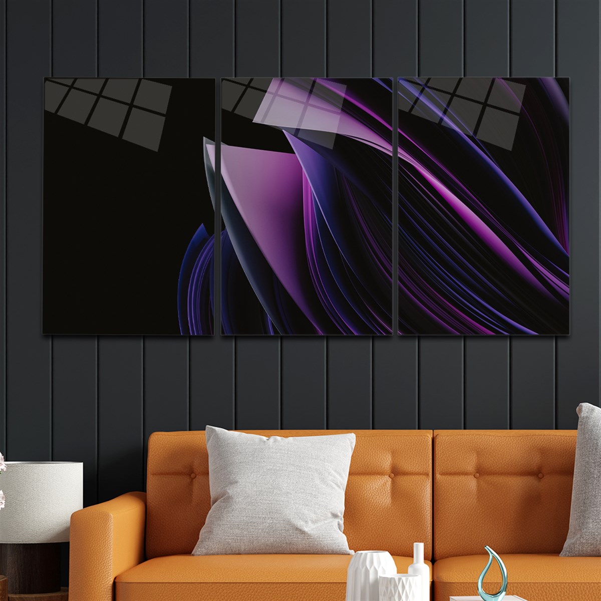 Tempered Glasss Wall Arts Art-Themed Set