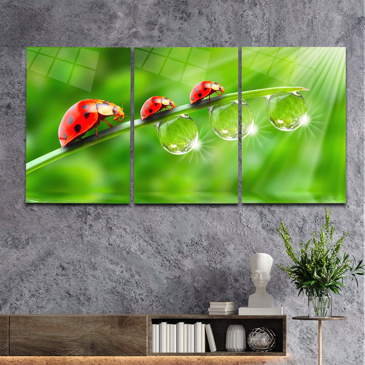 Tempered Glasss Wall Arts Art-Themed Set