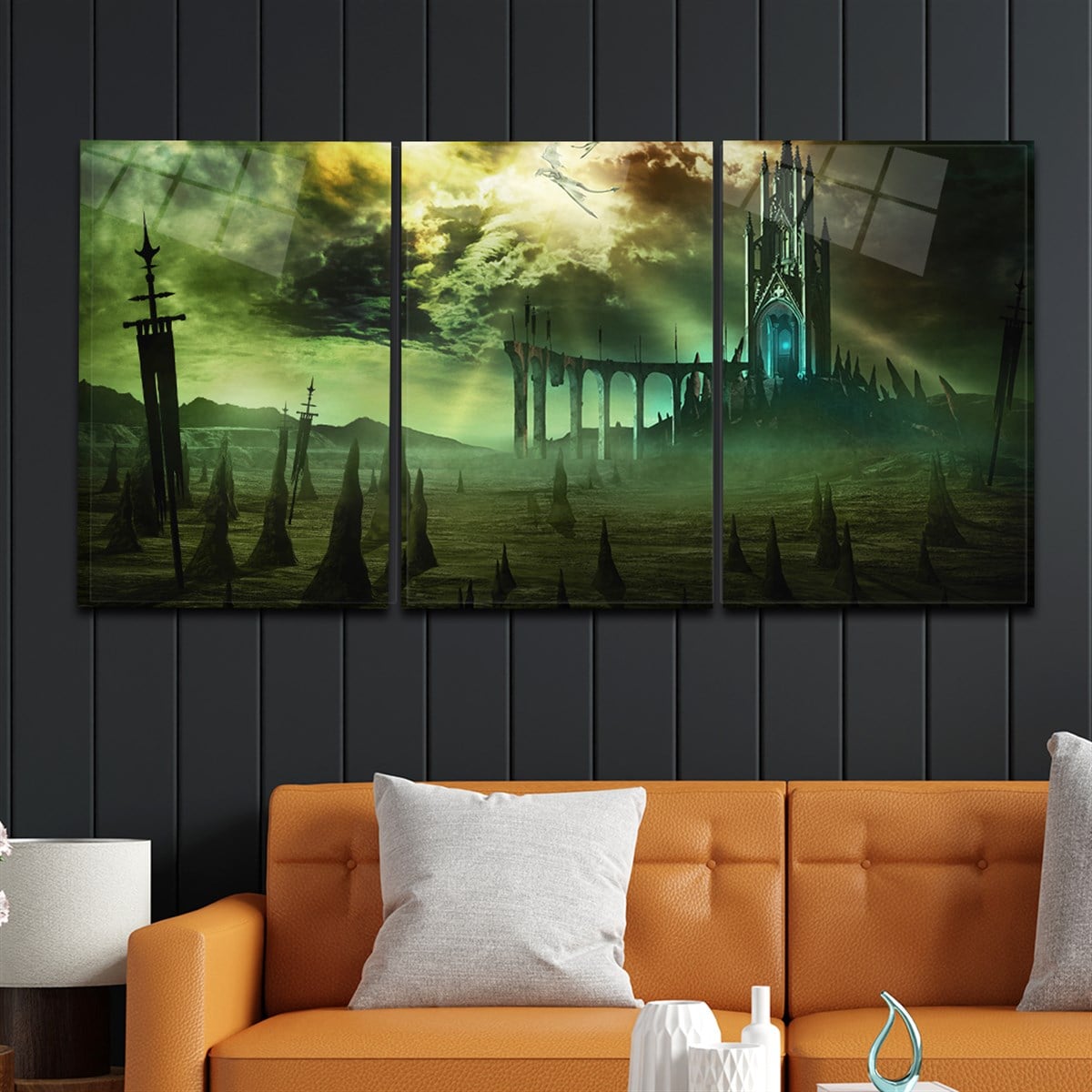 Tempered Glasss Wall Arts Art-Themed Set