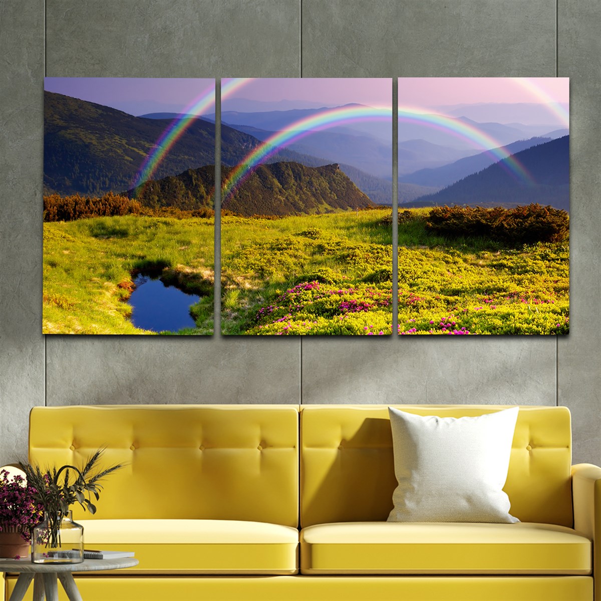 Tempered Glasss Wall Arts Art-Themed Set