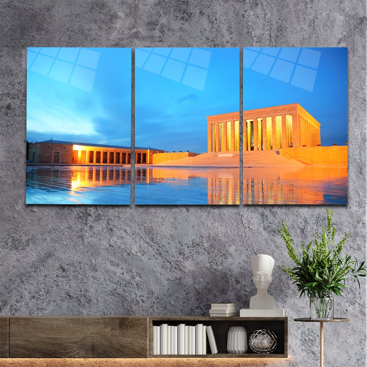 Anıtkabir Glass Wall Art Set 