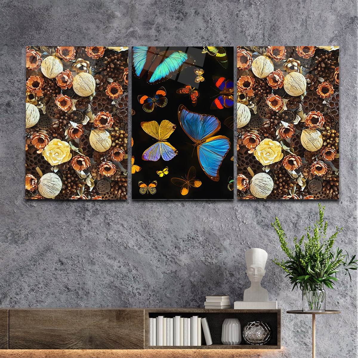 SANAT TEMALI CAM TABLO SETİ