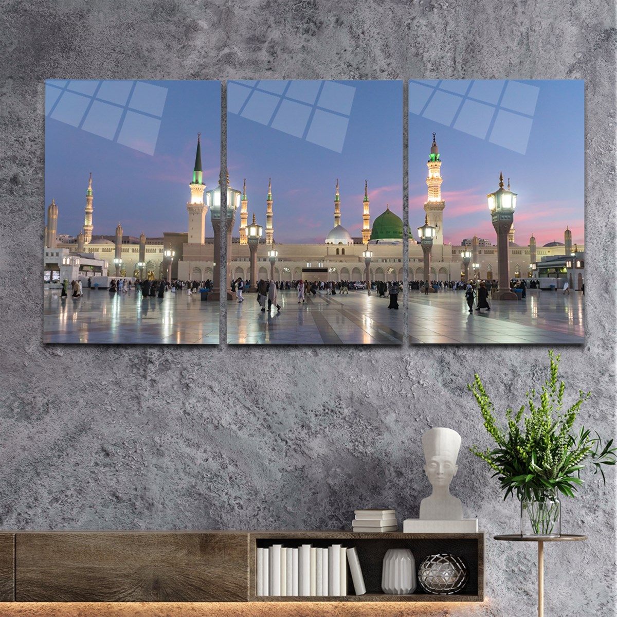 Tempered Glasss Wall Arts Art-Themed Set