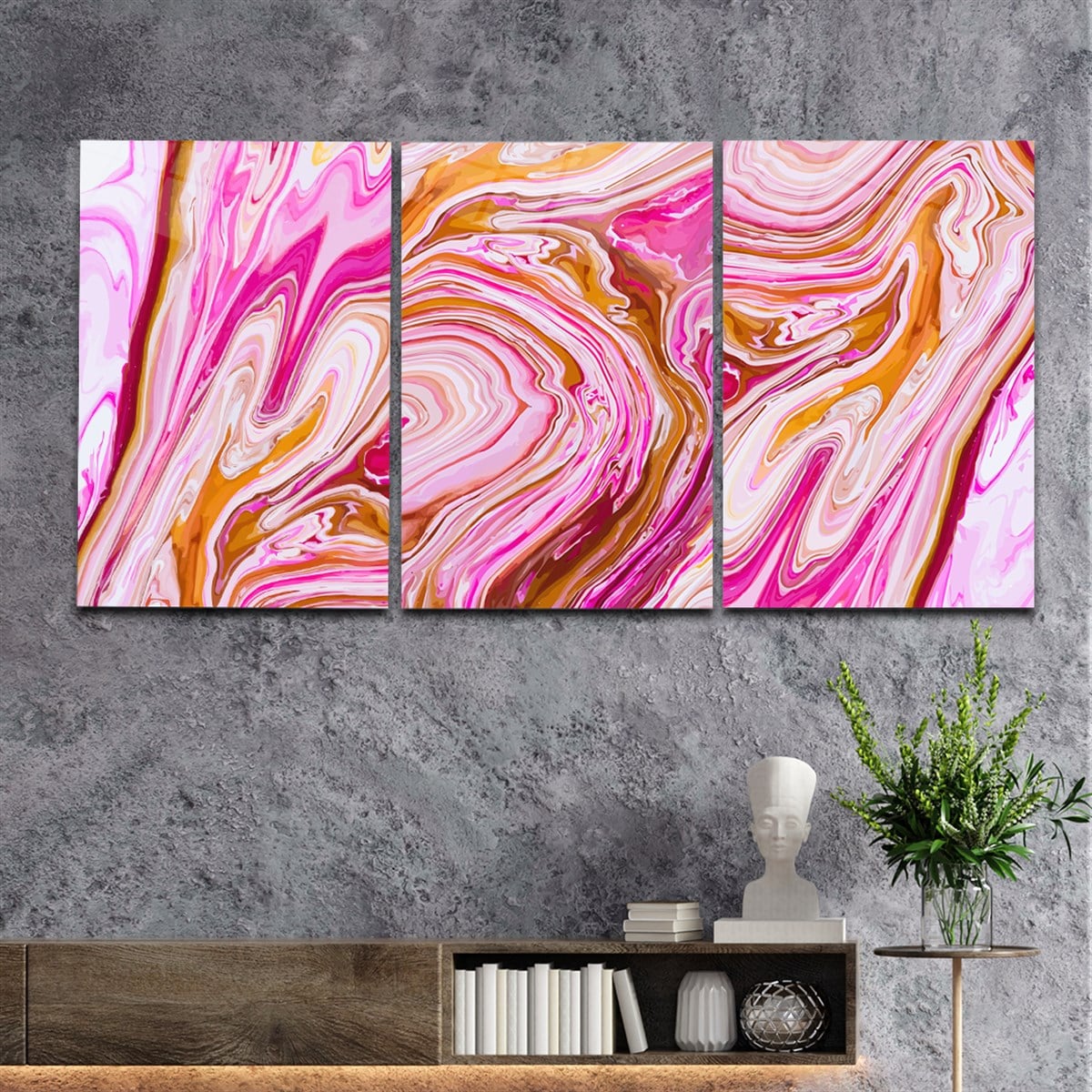 Tempered Glasss Wall Arts Art-Themed Set