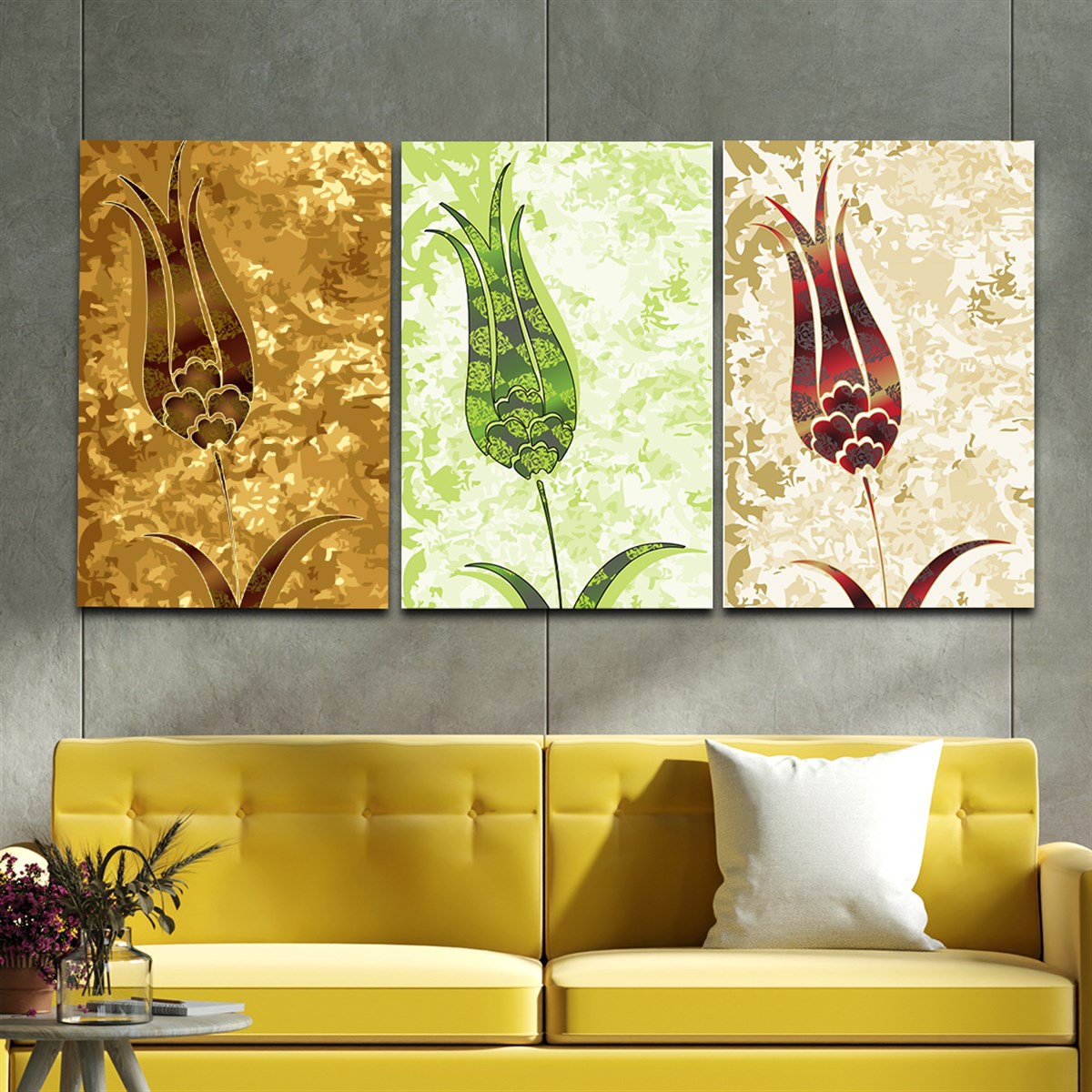 Tempered Glasss Wall Arts Art-Themed Set