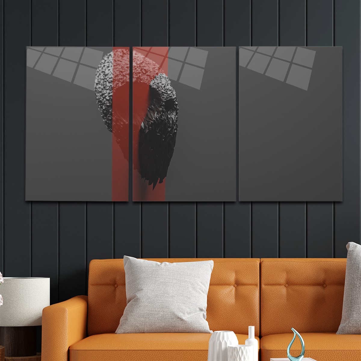 Tempered Glasss Wall Arts Art-Themed Set